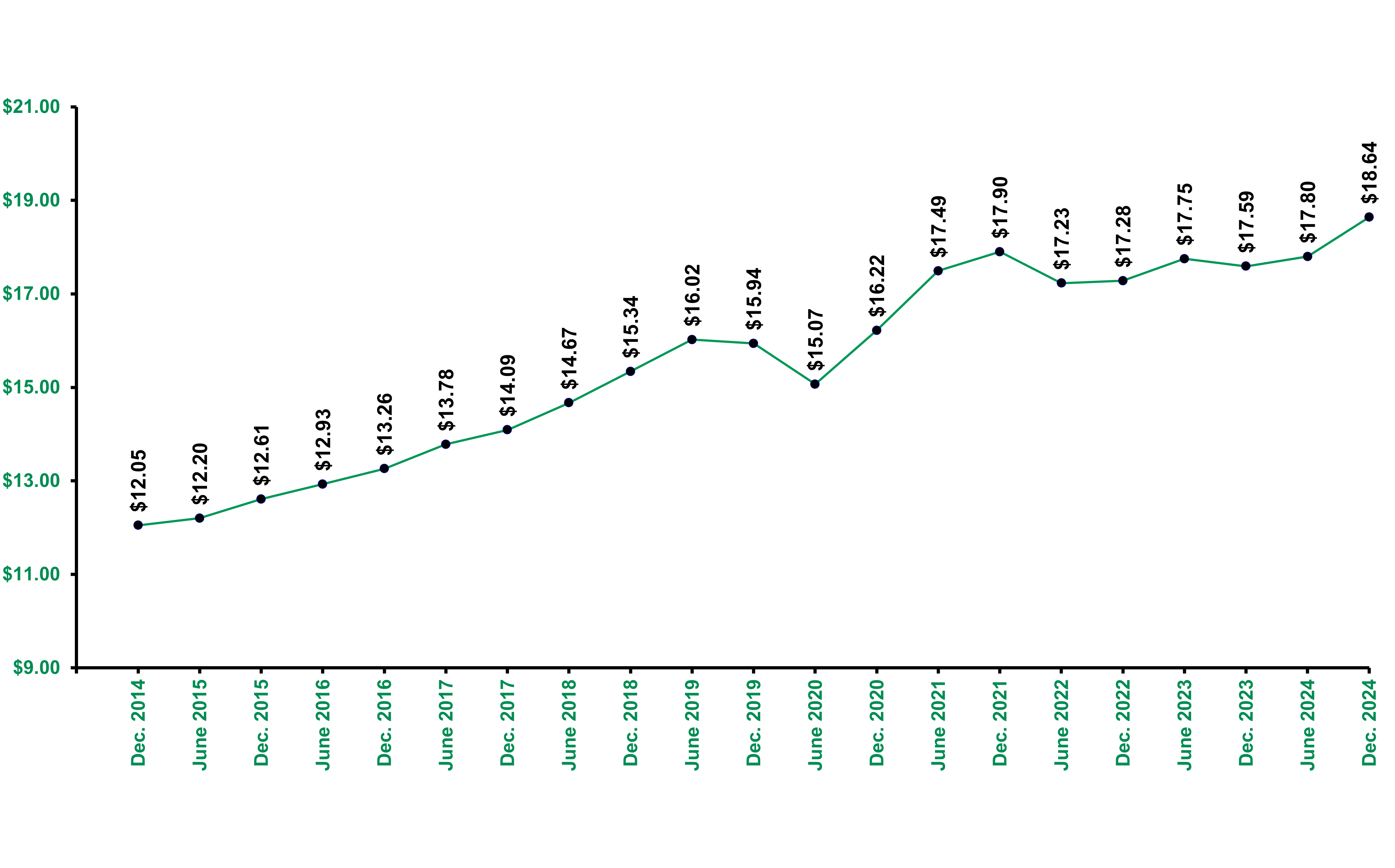 Share Price Changes December 31 2024